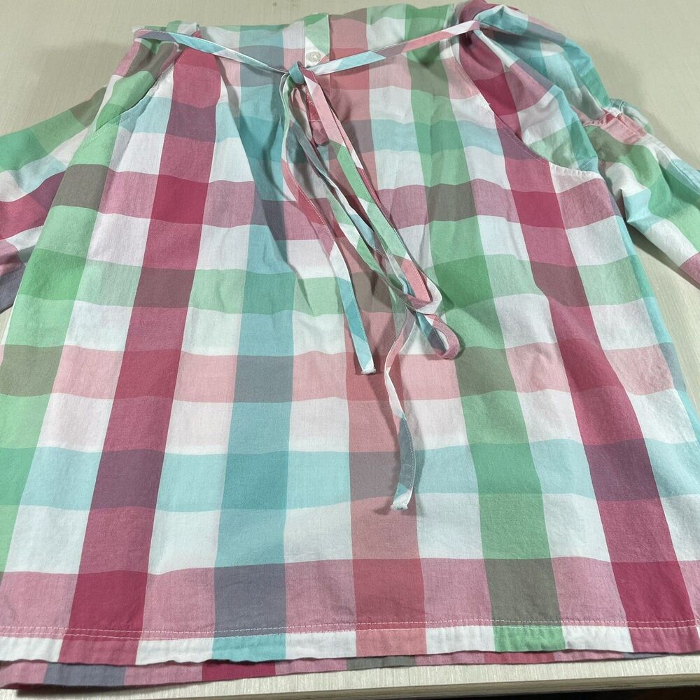 Womens Columbia PFG Super Bonehead Dress Size Small Plaid Tie - Picture 8 of 13